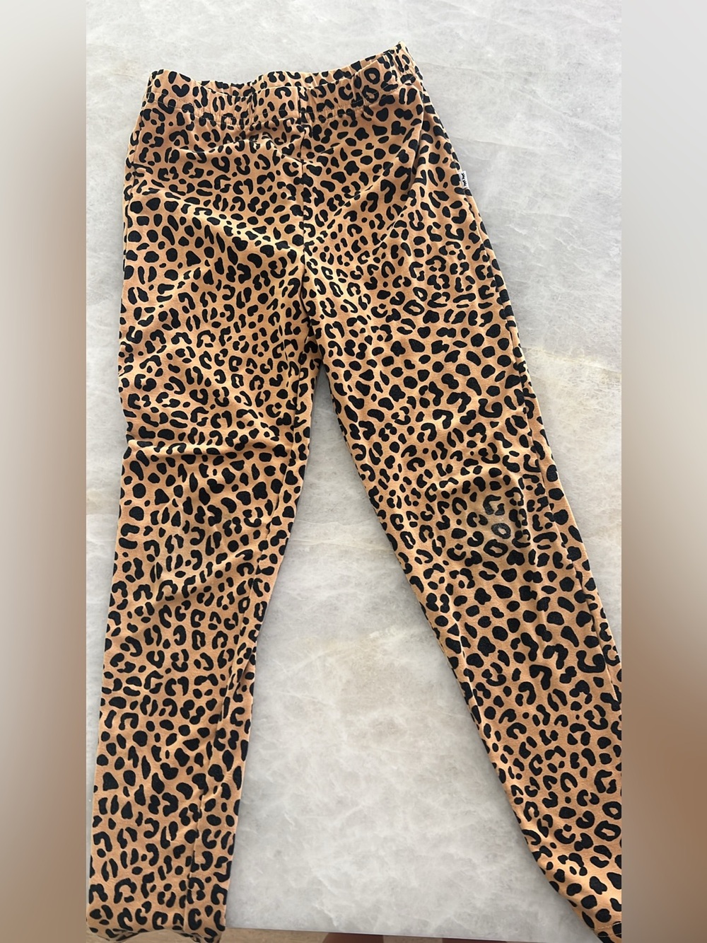 Little Sleepies leopard print leggings, 6